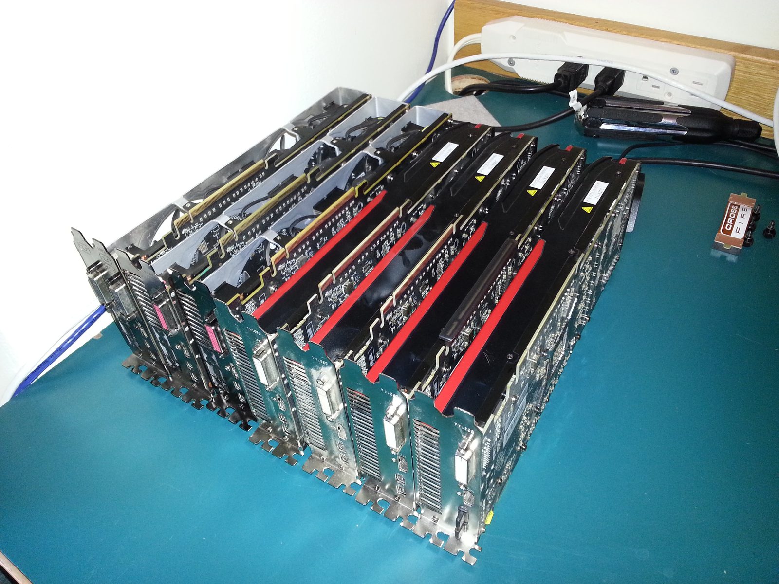 Stacked Graphics Cards on Workbench