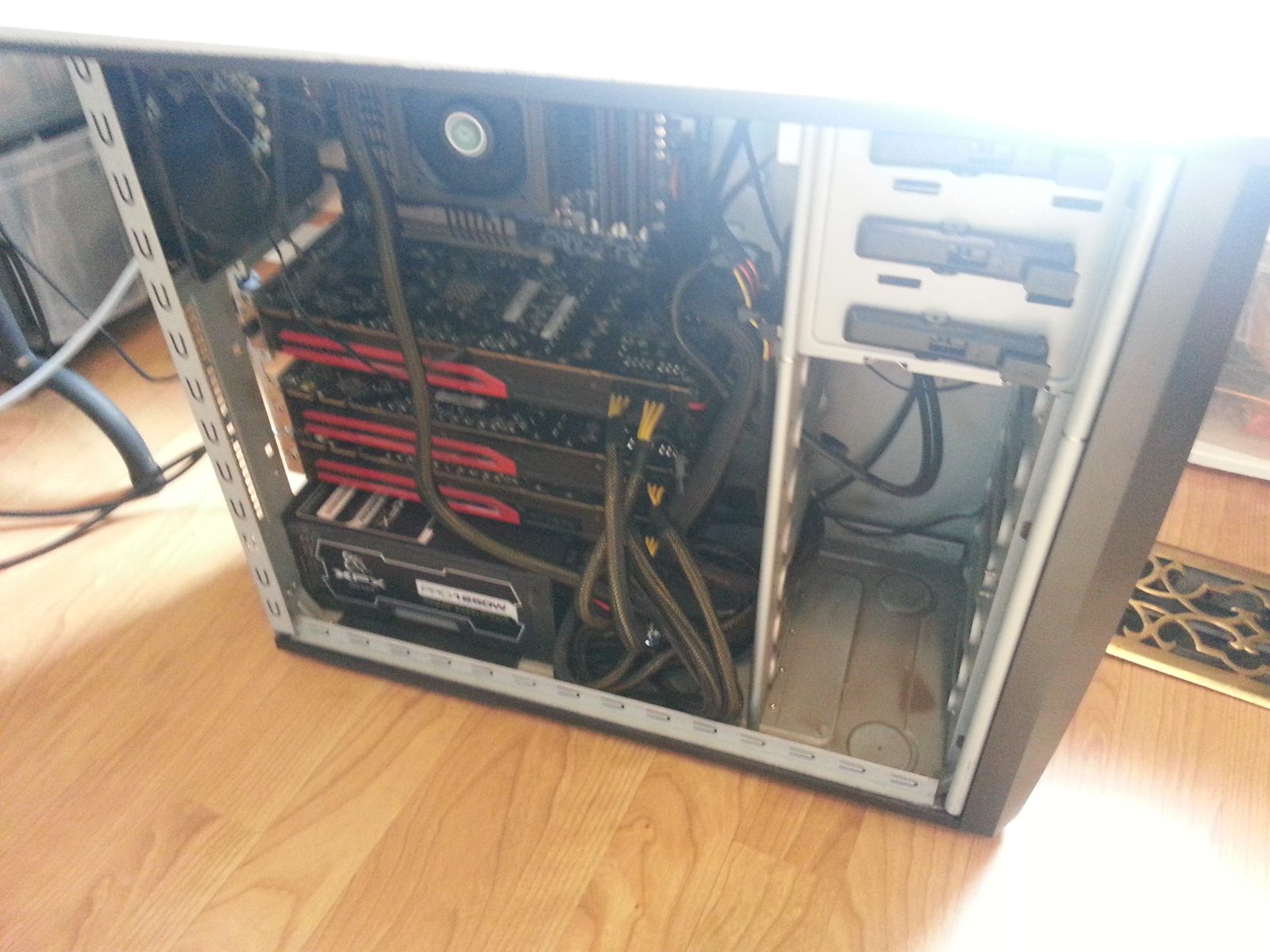 Open Desktop PC Tower Interior